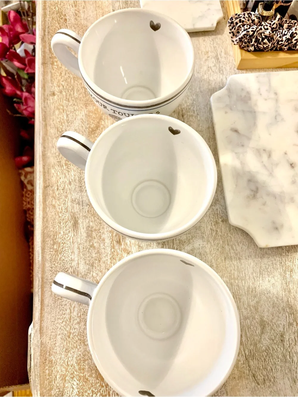 NEW Juliska L'amour Toujours Breakfast Cup - set of 3